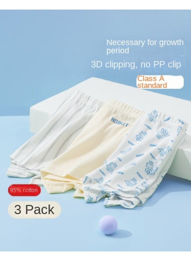 Top melon three-pack Boys' Boxer Underwear, Skin-friendly, Breathable, Soft And Comfortable, Category A, All-season Children's Underwear - Image 1