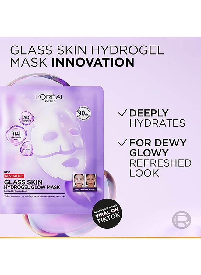 L'OREAL PARIS L’Oréal Paris Revitalift Hydrogel Glow Mask Glass Skin In Only 90 Minutes, 1pc & L’Oréal Paris Revitalift Glass Skin Liquid Cream 1 drop for 100H Glowing Hydration 50ml Bundle - Image 4