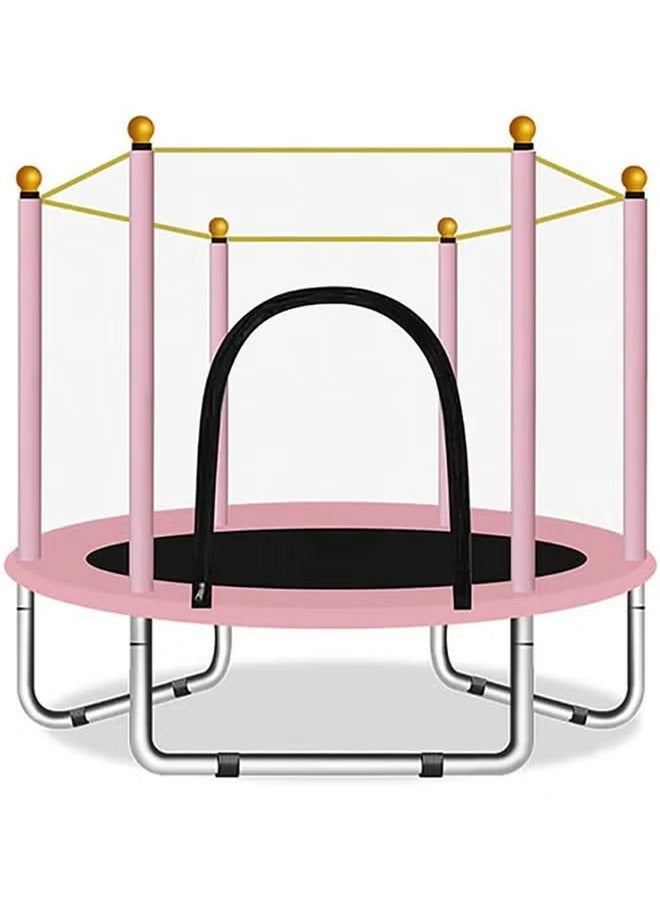 YelaJoy Indoor & Outdoor Trampoline With Safety Net Basketball Hoop Fitness Rebounder Trampoline For Kids Boys and Girls Birthday Gift - Image 1
