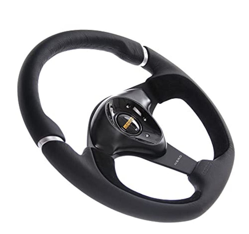 MOMO NER35BK0B Nero 350 mm Leather Steering Wheel - Image 2
