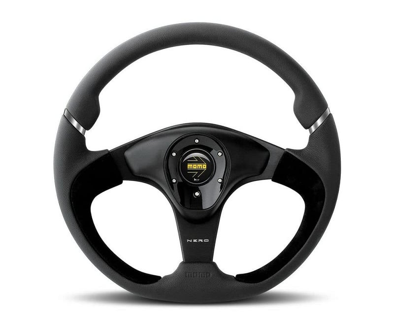 MOMO NER35BK0B Nero 350 mm Leather Steering Wheel - Image 3