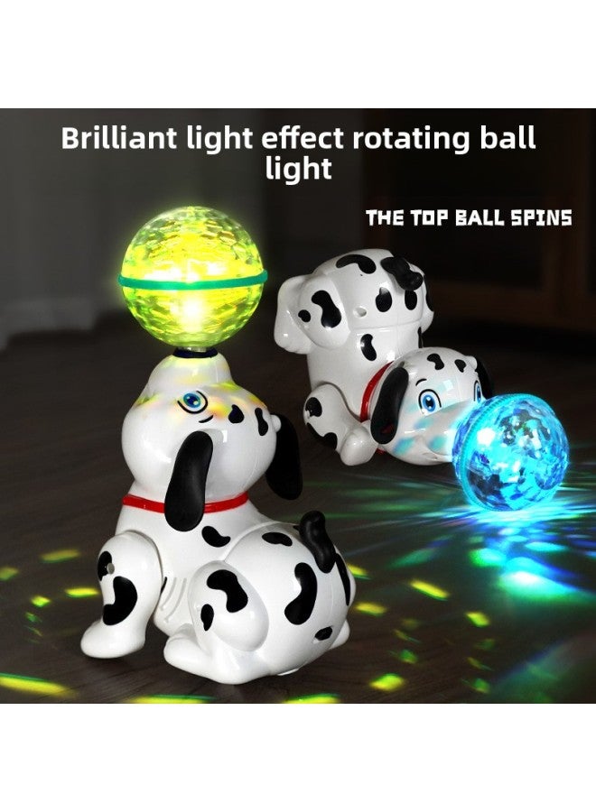 Children's Electric Puppy Kids Sing And Dance Top Ball Spin Baby Toys Boys Girls Music Stunt Dog-Color:Electric Stunt Spinning Ball Dinosaur-Proportion:Rechargeable Version: Comes With Rechargeable Battery + Charger + Screwdriver  - Image 5