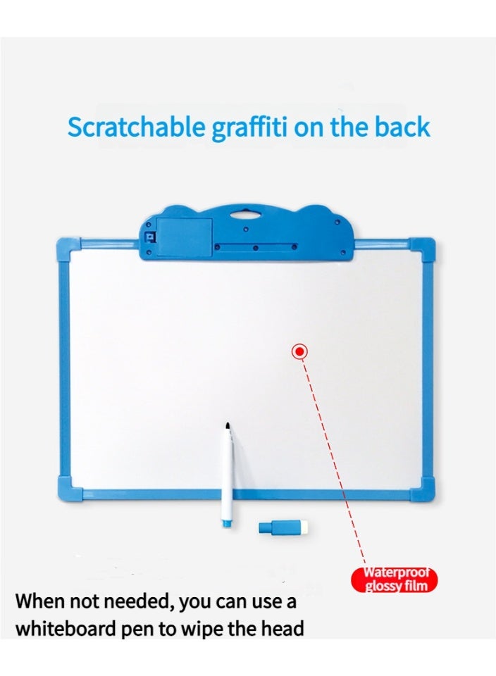 Arabic English Bilingual Drawing Board for Kids 0-6 Years, 35x28.5cm Wall-Mounted Sound Talking Board with Whiteboard Marker Gift - Image 3