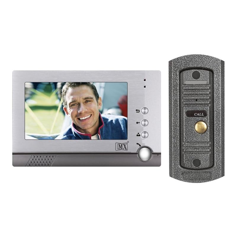 MX Video Door Phones for Home Door Access Control System Smart Home Security DIY Alarm System DIY Home Video Doorbell with Digital Screen