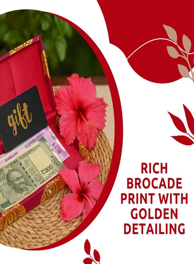 Piepot Printed Decorative Shagun Cash Box & Jewellery Wrap – Assorted Multicolored Wooden Gaddi Box Set | Clasp Closure | Ideal for Wedding Gifts, Paan, Return Gifts & Festive Gifting (Pack of 1) - Image 5
