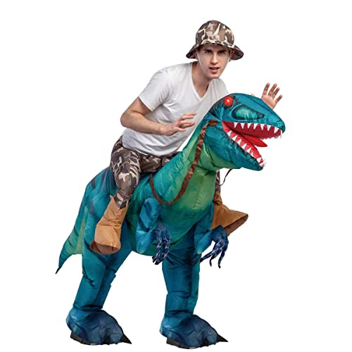 GOOSH Inflatable Dinosaur Costume for Adult Riding T Rex Funny Blow up Women Man Costume for Halloween Fancy Dress Party Cosplay - Image 2