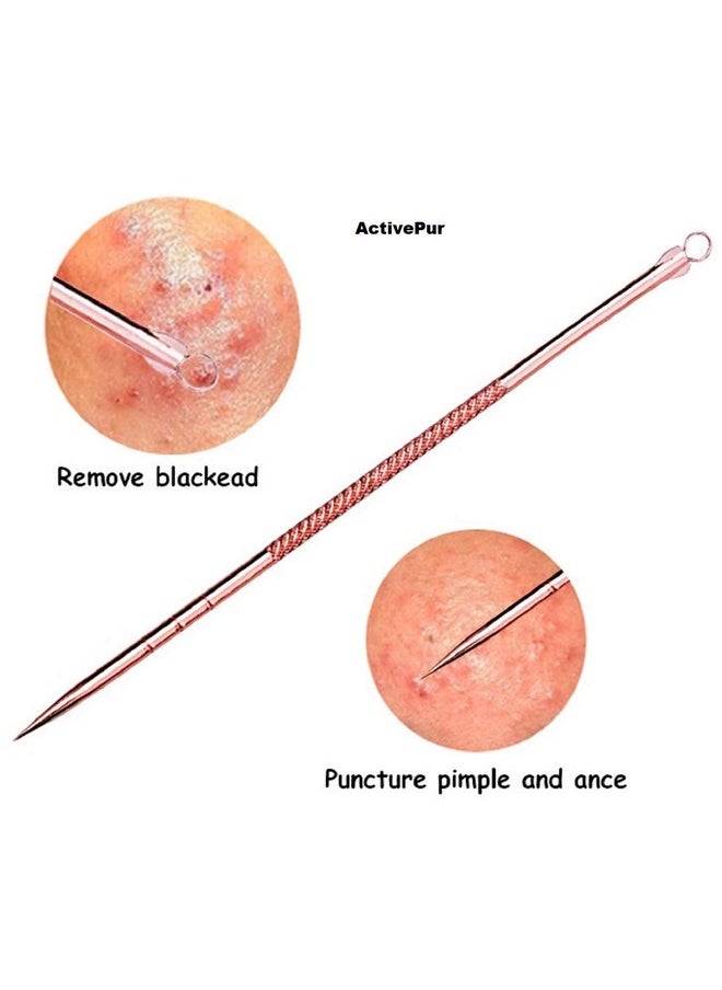 Mroobest - Blackhead Remover Pimple Comedone Extractor Tool Effective Acne Removal Kit Treatment For Blemish Whitehead Pimple Popping Zit Removing For Nose & Face Skin Best Electroplated 4 Pcs Wcase. - Image 1