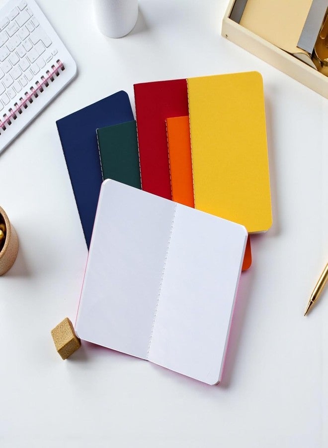 INNAXA Multicolour Pocket Notebooks | 14 Pack Small Pocket Size Notebooks | Writing | Drawing | Notes | 3.5”x5.5” | 64 Plain Pages 32 Sheets - Image 4