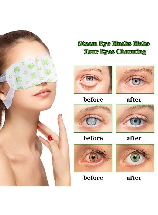 EELHOE Herbal Steam Eye Masks -for Dark Circles and Puffiness Disposable Soothing Headache Relief Dry Eyes, Stress Relief Relief Eye Fatigue Steam Eye Mask 5 Pcs - Image 5