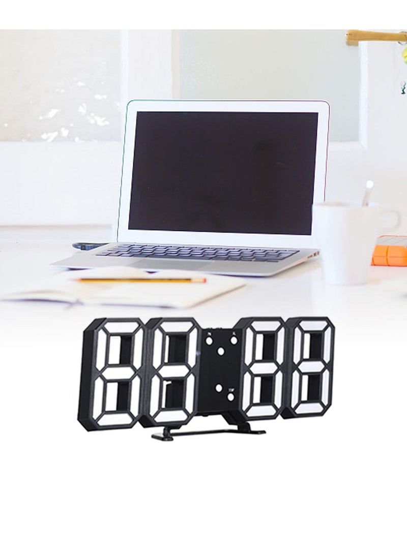 3D LED Digital Alarm Clock Table Alarm Clock Manual and Auto Adjust Brightness Easy to Read at Night Perfect for Home Decor