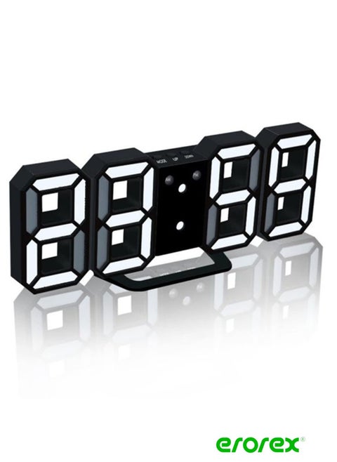 3D LED Digital Alarm Clock Table Alarm Clock Manual and Auto Adjust Brightness Easy to Read at Night Perfect for Home Decor