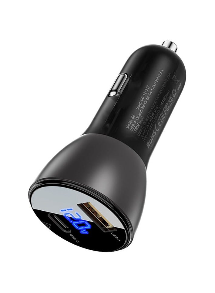 ACEFAST Fast Charge Car Charger B6 63W (1xUSB-C+1xUSB-A) - Image 2