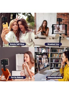 General Rechargeable iPhone Selfie Light with Front  Back Clip, Three Light Modes Portable LED Selfie Light, Selfie Light for iPhone, Cell Phone, iPad, Laptop, TiKTok, Volg, Makeup, Video Conferencing  - Image 5