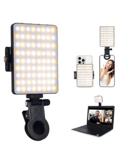 General Rechargeable iPhone Selfie Light with Front  Back Clip, Three Light Modes Portable LED Selfie Light, Selfie Light for iPhone, Cell Phone, iPad, Laptop, TiKTok, Volg, Makeup, Video Conferencing  - Image 1