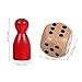 STOBOK 50 Pcs Multicolor Wooden Pawns Board Game Pieces With 2 Dice Tabletop Markers Chess Pieces for Board Games - Image 4