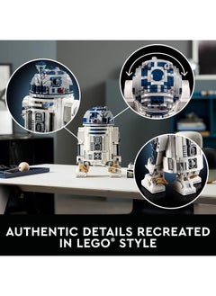 LEGO LEGO Star Wars: R2-D2 75308 Building Model and Collectible Minifigure (2,314 Pieces)  - Image 3