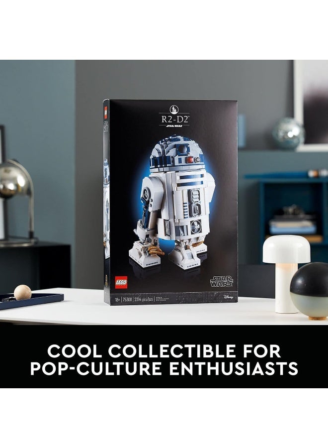 LEGO Star Wars: R2-D2 75308 Building Model and Collectible Minifigure (2,314 Pieces) - Image 5