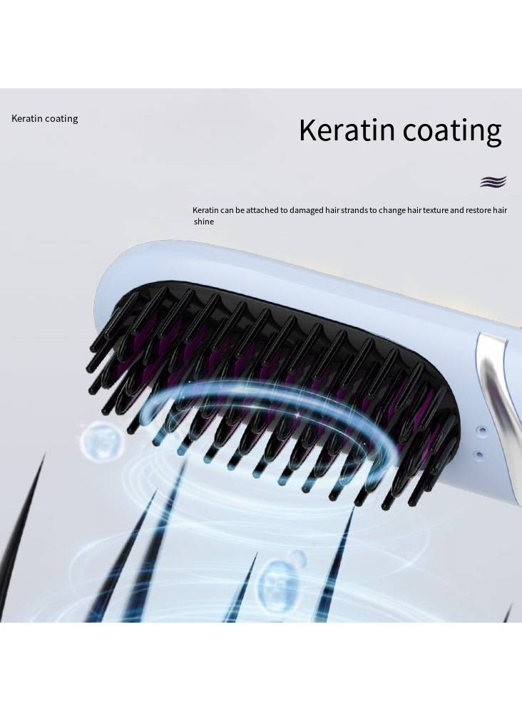 general Mini Ionic Straightening Comb – Travel-Friendly Straightener & Curler for Men/Women, Dual-Use Hair Styling Tool - Image 3