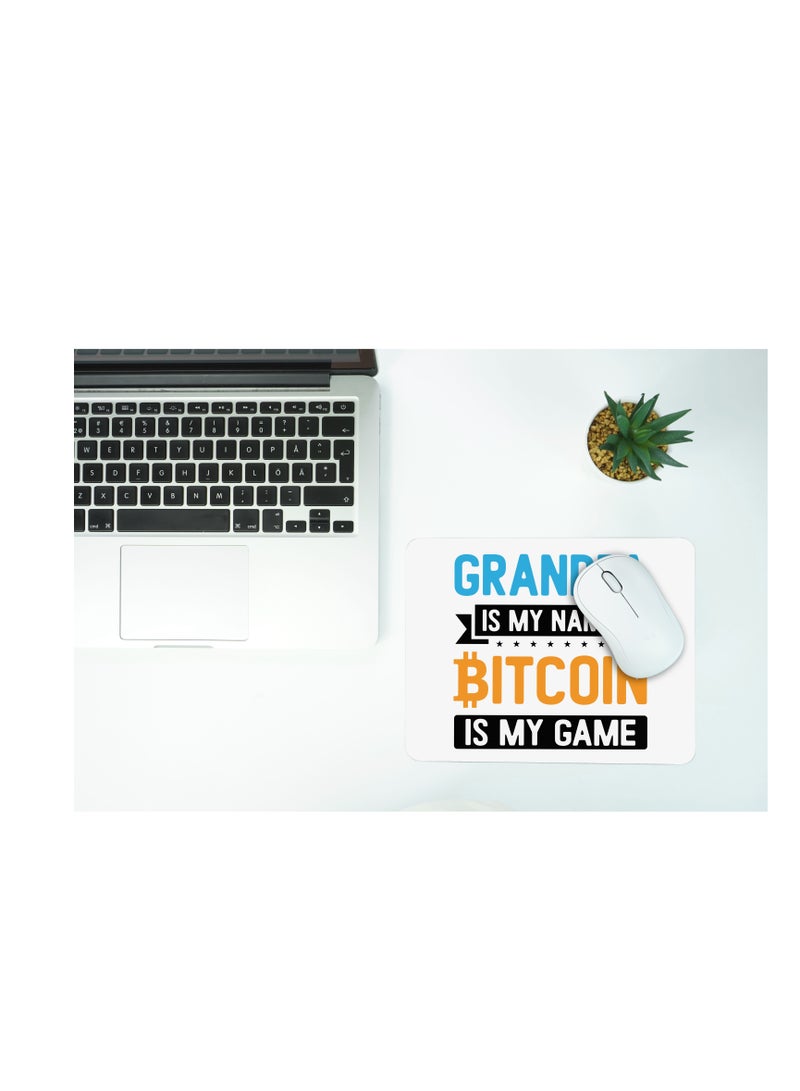 PRINTSHOP4ME Bitcoin Mouse pad for Crypto Currency Bitcoin lovers and Bitcoin traders (Design 10) - Image 4