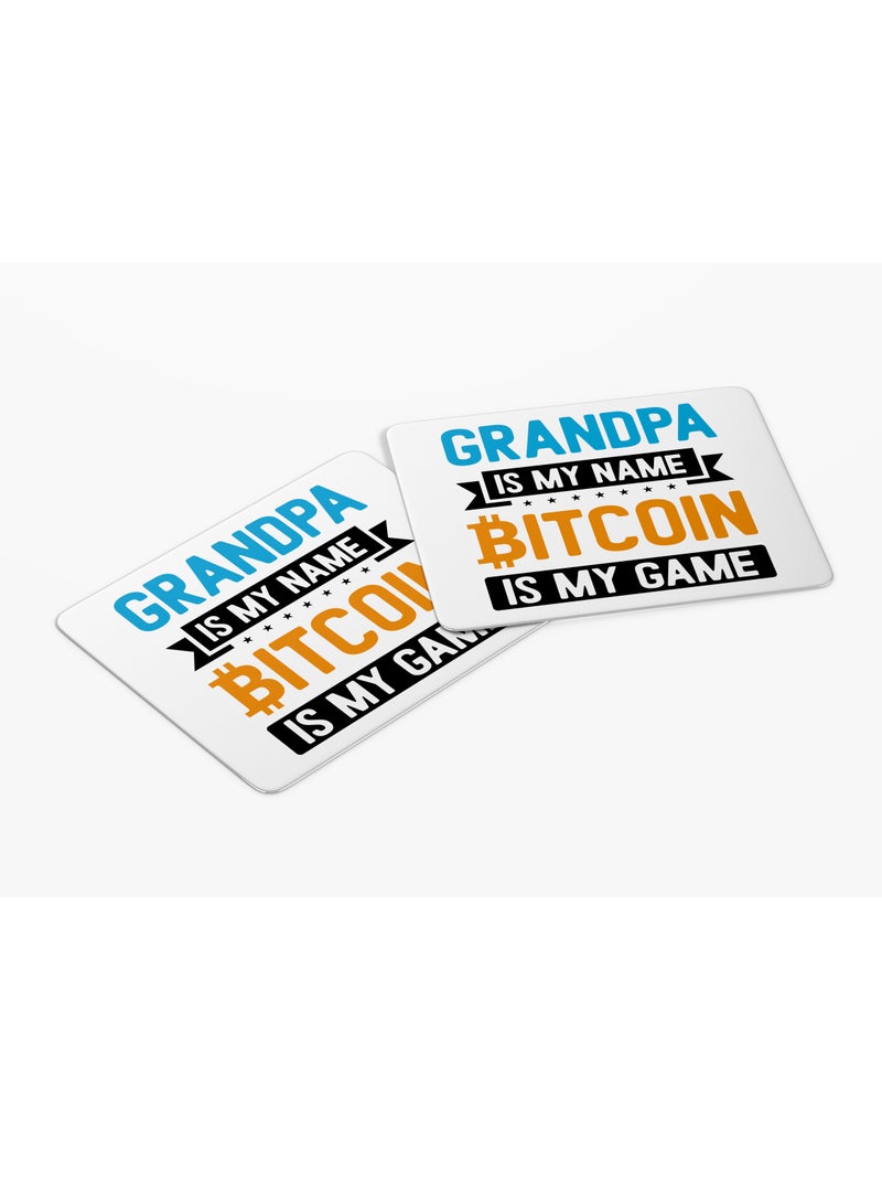 PRINTSHOP4ME Bitcoin Mouse pad for Crypto Currency Bitcoin lovers and Bitcoin traders (Design 10) - Image 2