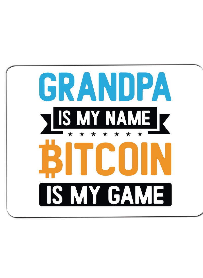 PRINTSHOP4ME Bitcoin Mouse pad for Crypto Currency Bitcoin lovers and Bitcoin traders (Design 10) - Image 1