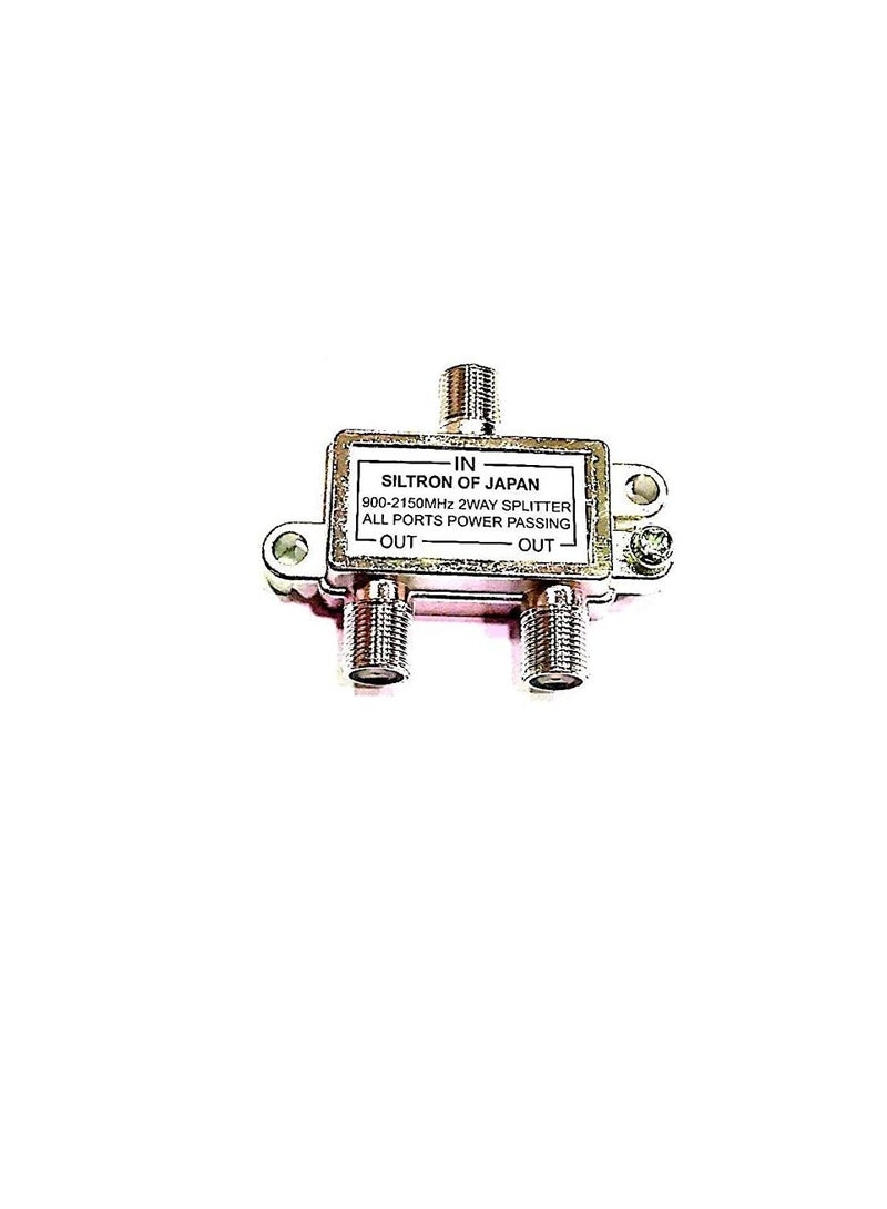 SILTRON 2 Way Indoor TV Aerial F Splitter  - Image 1