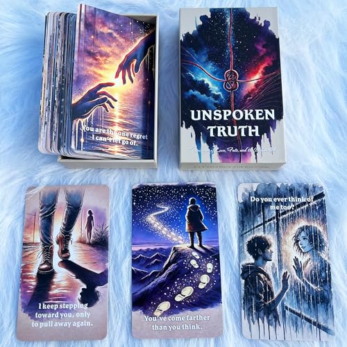DPEHAKMK Unspoken Truth Oracle Deck Oracle Cards for Beginners 54 Card Deck Love Relationship and Shadow Work Oracle Cards for Love Breakups Inner Healing Emotional Clarity - Image 5