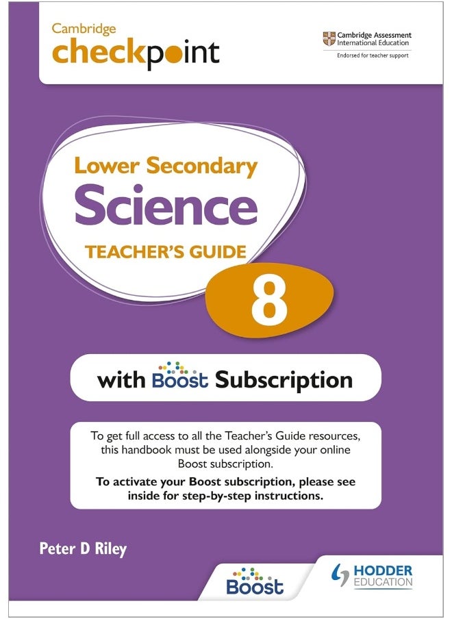 Cambridge Checkpoint Lower Secondary Science Teacher's Guide 8 with Boost Subscription: Third Edition 