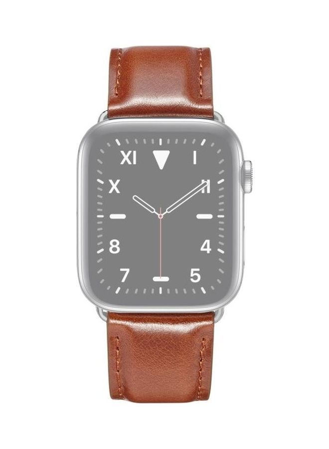 نيبمينينت سوار بديل لساعة يد أبل سيريس 7 مقاس 41 مم/6 وSE و5 و4 40 مم/3 و2 و1 38 مم بني - Image 2