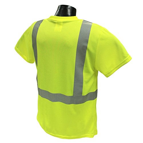 Radians unisex adult St11 Industrial Safety Shirt Short Sleeve, Safety Green, 3X US - Image 2