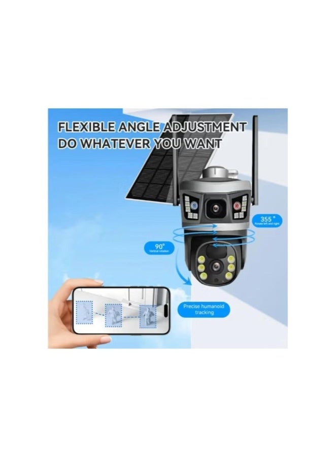 TOBI HD Intelligent Solar Energy Alert PTZ Camera Easy Installation 8MP Ultra HD Smart Solar CCTV Camera with PTZ Control & 5G WiFi Network - Image 2