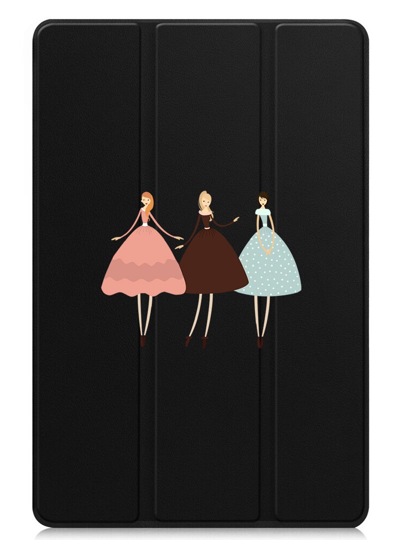 Theodor Protective Flip Case For Xiaomi Pad 7 & Xiaomi Pad 7 Pro With Trifold Stand Auto Wake Sleep Shockproof Cover - Pretty Girls Illustration - Image 1