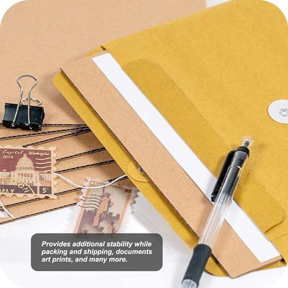 ADDANBI 3 Ply Corrugated Flat Cardboard Sheets for Packing Mailing DIY Arts and Crafts A4 Size Pack of 5 Durable Brown Sheets for Packaging Inserts and Dividers - Image 5