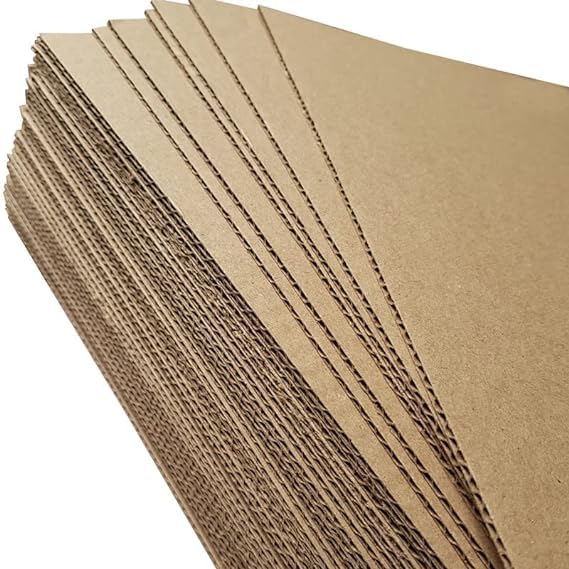 ADDANBI 3 Ply Corrugated Flat Cardboard Sheets for Packing Mailing DIY Arts and Crafts A4 Size Pack of 5 Durable Brown Sheets for Packaging Inserts and Dividers - Image 3