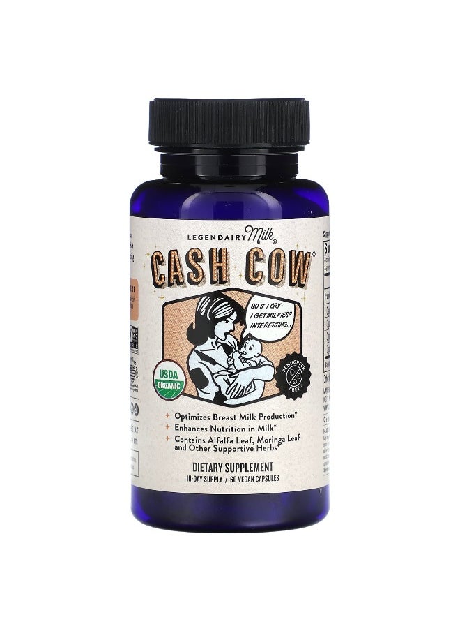 LEGENDAIRY Milk Legendairy Milk, Cash Cow, 60 Vegan Capsules  - Image 1