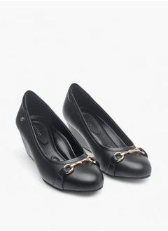Celeste Womens Metal Accent Slip-On Ballerina Shoes With Wedge Heels  - Image 2