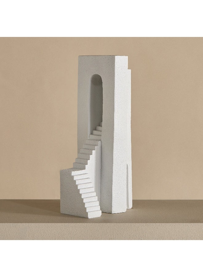 Home Box طاولة درج بيضاء من بولي ريزين - Image 2