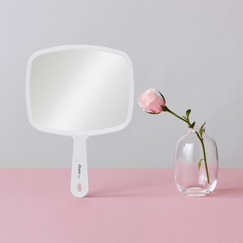 Diane Professional Quality Hand Mirror – Hand Held Mirror with Handle, Single Sided Vanity Makeup Mirror for Women, Men, Salon, Barber, Shaving, and Travel, Medium 7.5" x 10.75" in Assorted Colors - Image 3