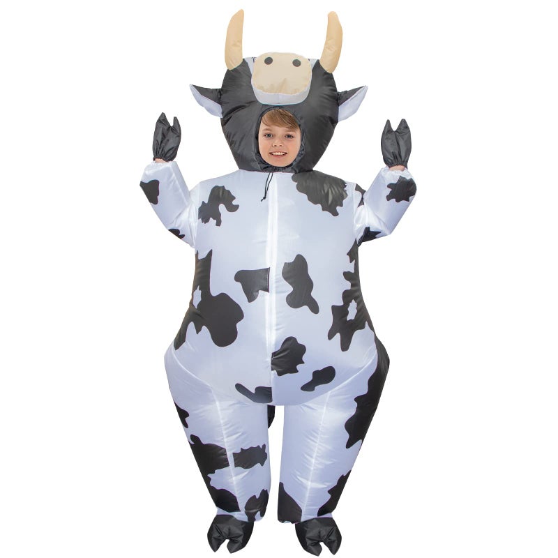 Stegosaurus Inflatable Cow Costume Kids Halloween Blow Up Costumes for Kid Funny Cow Suit for Boys Girls Cosplay Party - Image 2