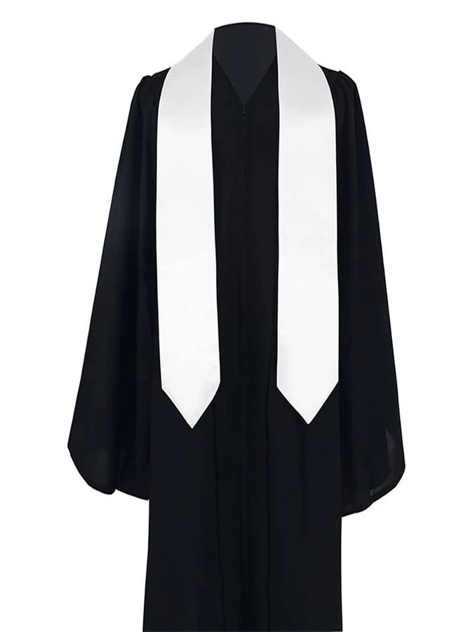 Dzrige Unisex Adult Graduation Stole Sash Graduate Stole Graduation Scarf - 72", White - Image 4