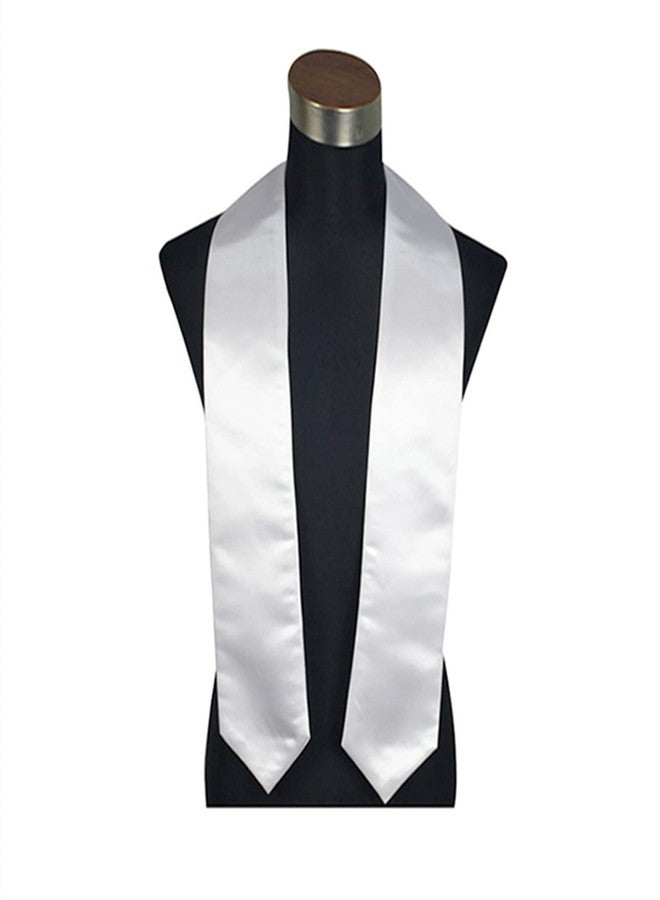Dzrige Unisex Adult Graduation Stole Sash Graduate Stole Graduation Scarf - 72", White - Image 5