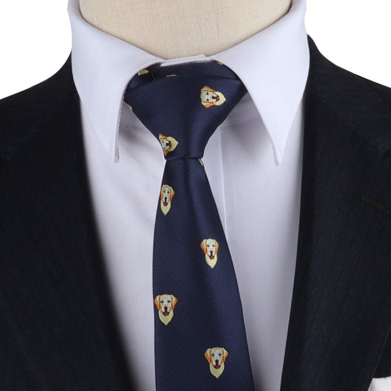 AUSCUFFLINKS Animal Ties | Woven Skinny Neckties | Groomsmen Wedding Ties | Work Ties for Him - Image 2