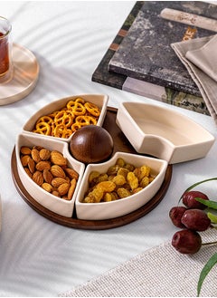 Dallaty 5 Pieces Nuts Plate Set Multicolor ‎30.5 x 30.5 x 6 cm  - Image 1