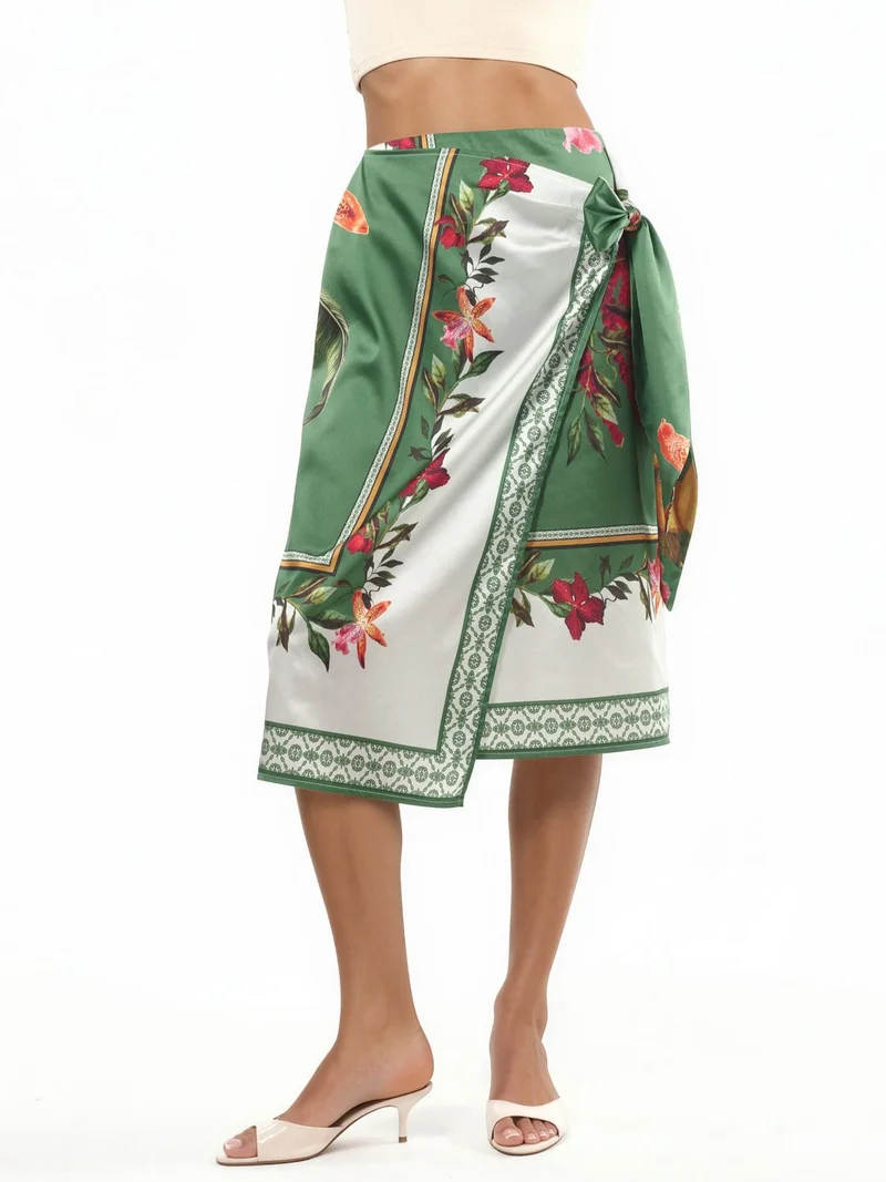هيكاب Satin Wrap Skirt