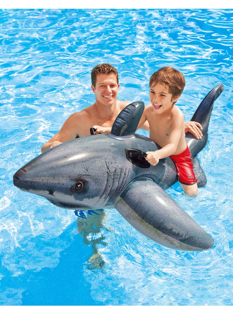 INTEX Inflatable Pool Float - Great White Shark Ride-On, 68" X 42" - Image 4