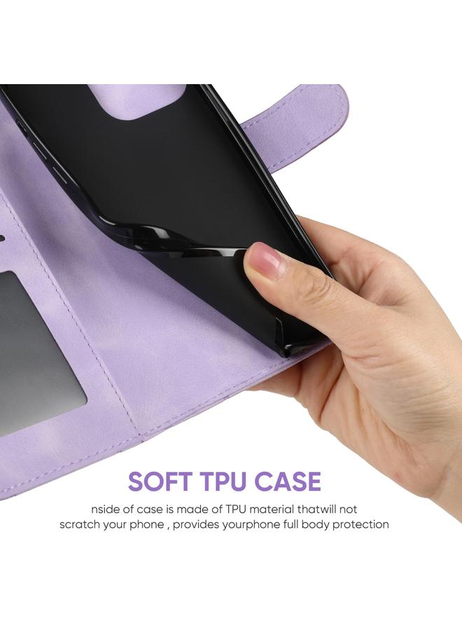 اس-توب جراب هاتف جلدي بتصميم خطوط هندسية لهاتف Samsung Galaxy S10 5G - Image 4