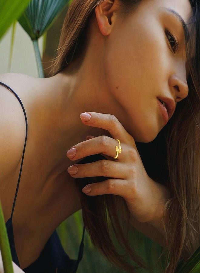 INFUSEU Hug Ring for Granddaughter Gifts from Grandma Gold Jewelry Happy Birthday Great Hope Ring Best Granddaughter Ever - Image 4