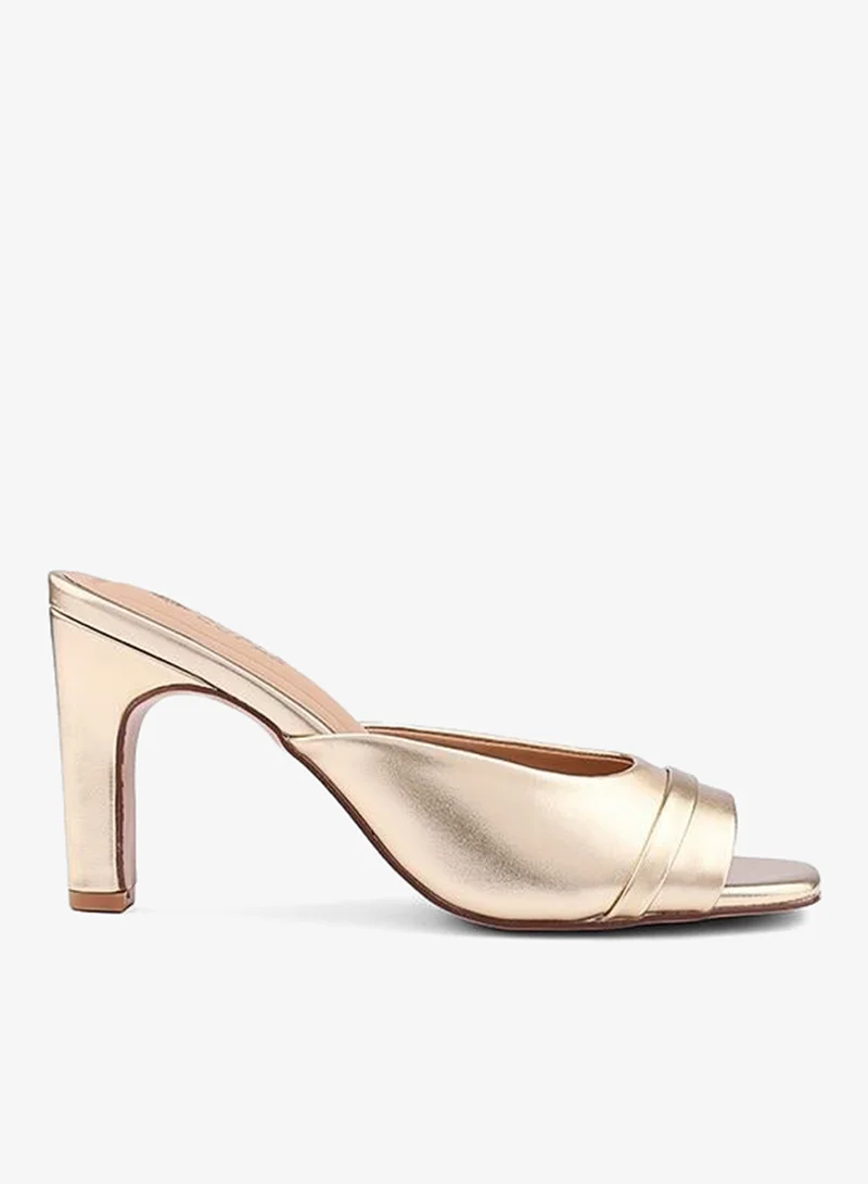 كابلي صنادل نسائية بكعب مفتوح من الأمام