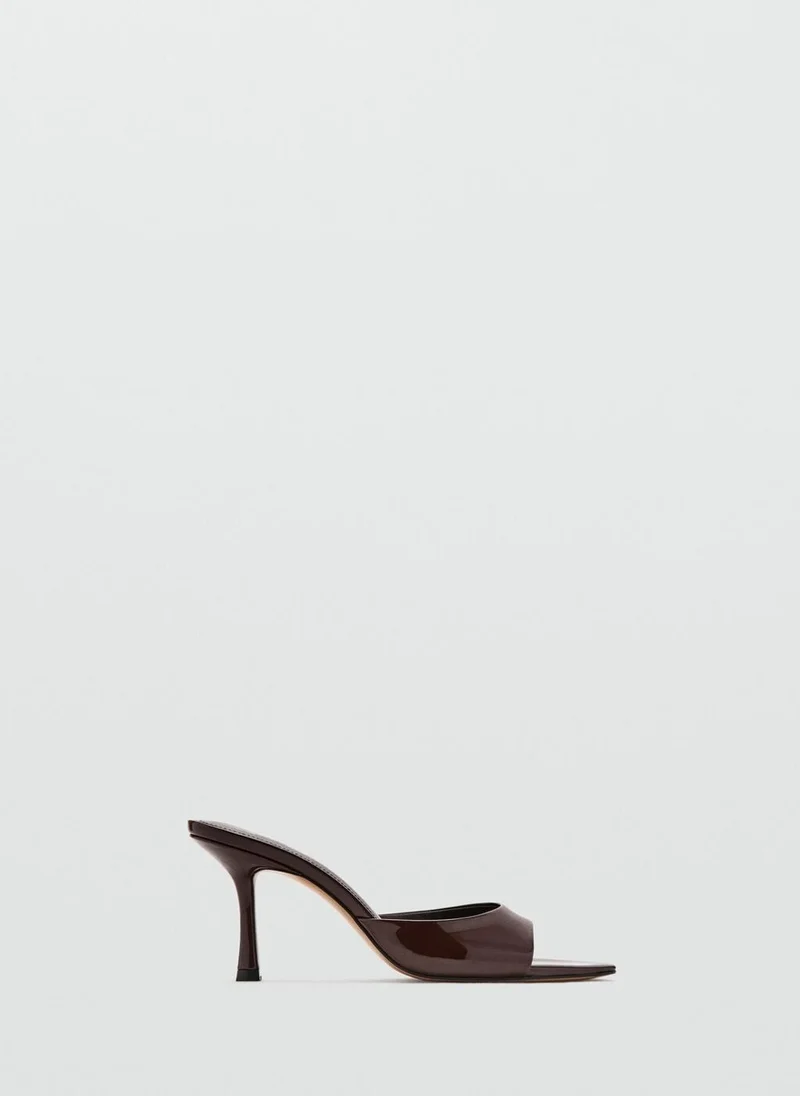 مانجو Patent Leather High-Heeled Sandals