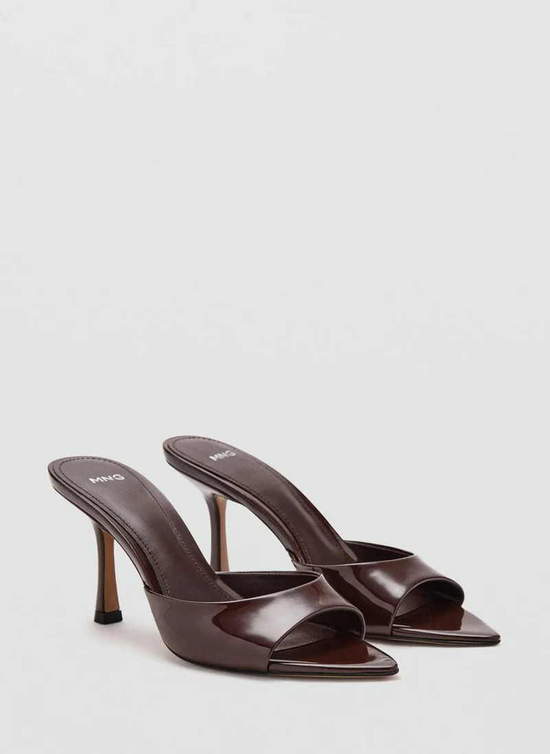Mango  Patent Leather High-Heeled Sandals for Women | Best Price UAE